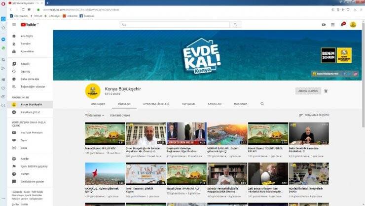 Konya Büyükşehir Evlere Sanal Misafir Oluyor