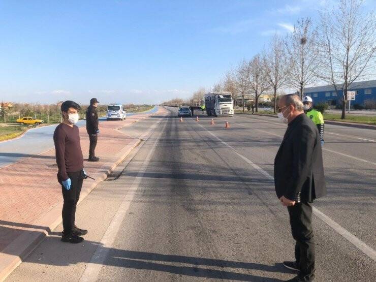Konya Emniyet Müdürü Aydın, Kontrol Noktalarını Denetledi