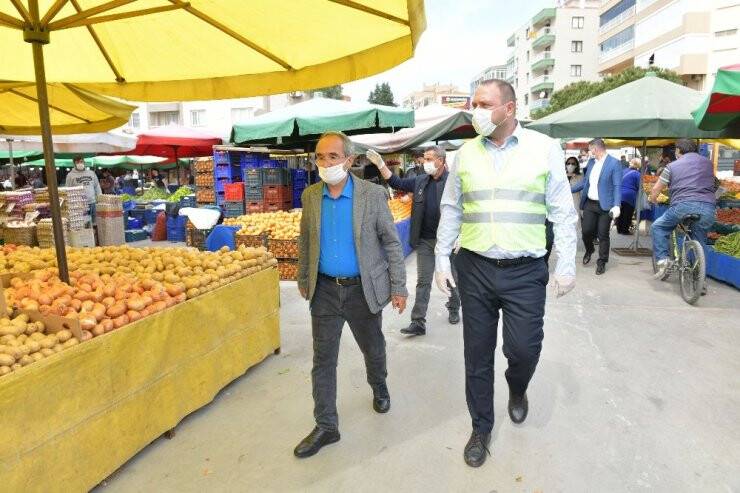 Başkan Gümrükçü’den Yenimahalle Pazar Yerinde Denetim