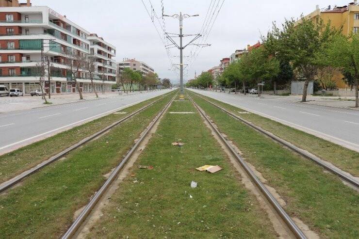 Konya’da Sokağa Çıkma Kısıtlamasında Sokaklar Sessiz