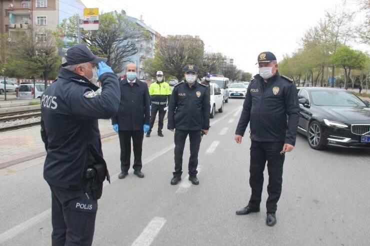 Konya’da Sokağa Çıkma Kısıtlamasında Denetimler Sürüyor