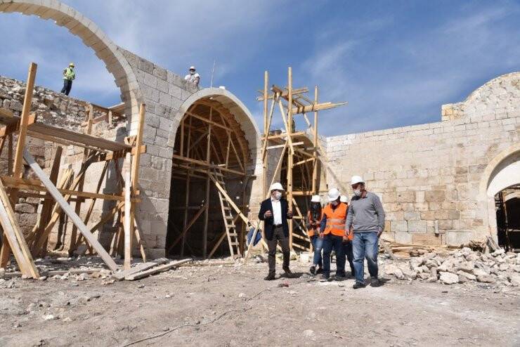 Konya Obruk Hanı’nda Restorasyon Çalışmaları devam ediyor