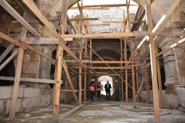 Konya Obruk Hanı’nda Restorasyon Çalışmaları devam ediyor