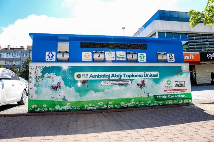 Konya Meram’da Mobil Atık Üniteleri Kuruluyor