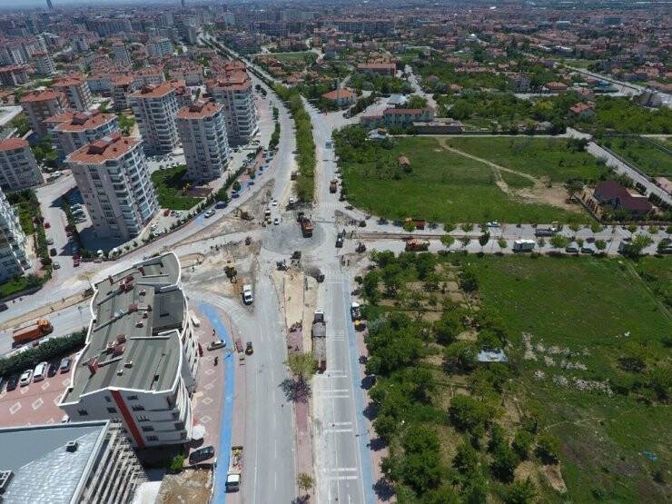 Konya Büyükşehir Trafiği Rahatlatacak Düzenlemelere Devam Ediyor