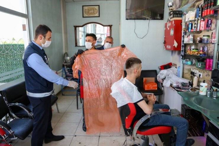 Konya Meram’da Berber Ve Kuaförlere Denetim