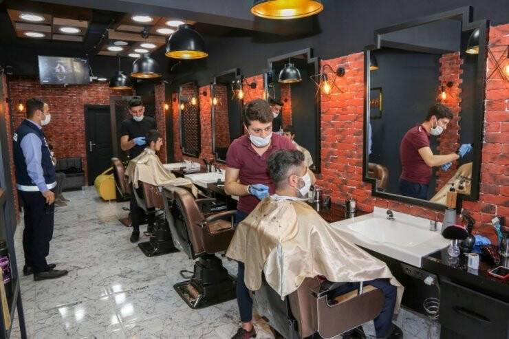 Konya Meram’da Berber Ve Kuaförlere Denetim