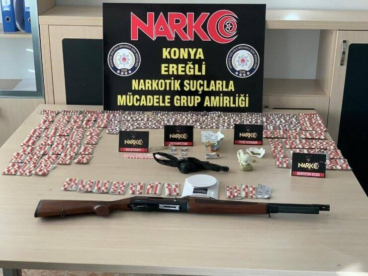 Konya'da  Uyuşturucu Operasyonu: 6 Gözaltı