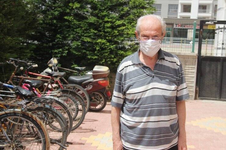 Konya'da Akü hırsızı kameralara takıldı