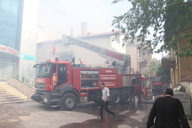 Konya’da Baca Yangını Korkuttu