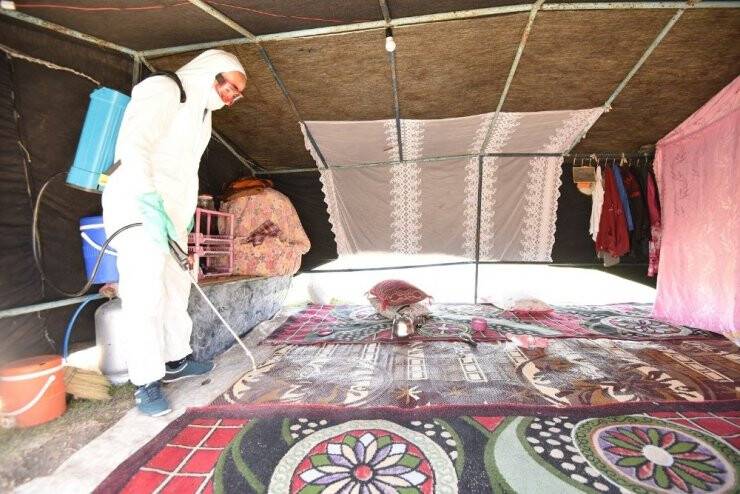 Çadırı Yanan Aileye Yardım Eli