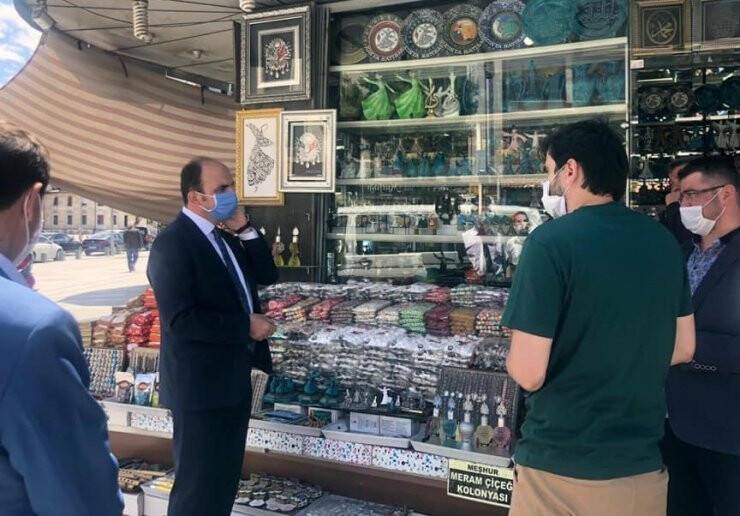 Başkan Altay'dan Esnafa  Bayram Ziyareti