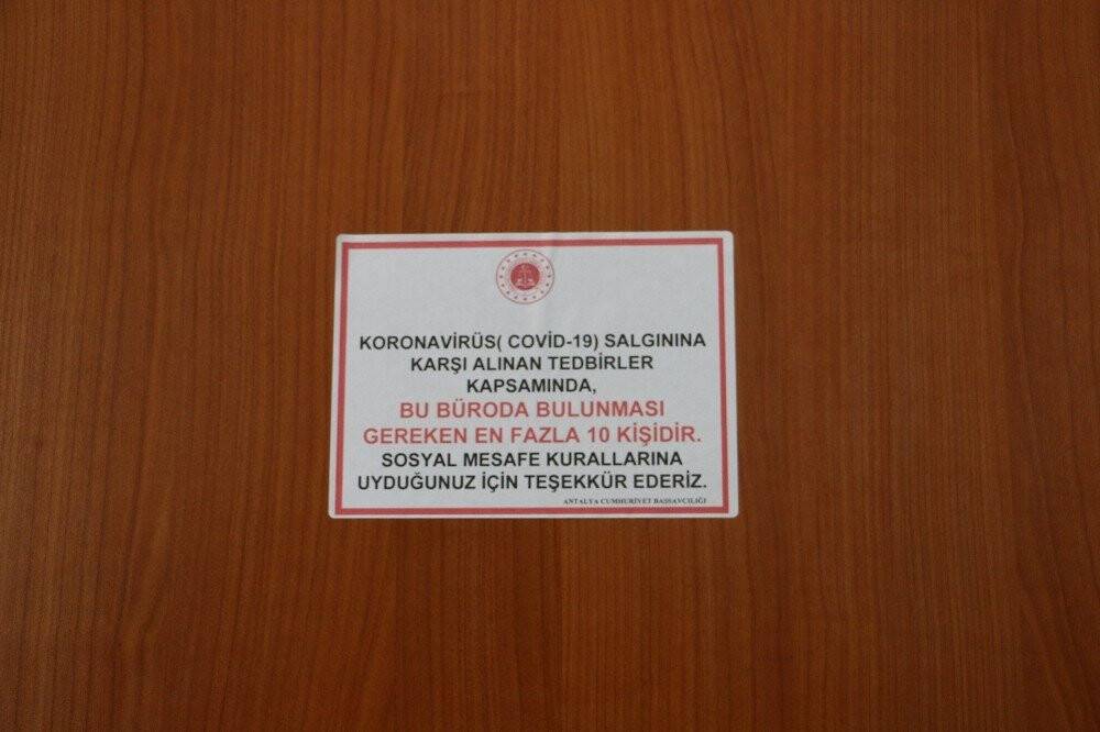 Adliyede “Yeni Normale Dönüş” süreci başladı