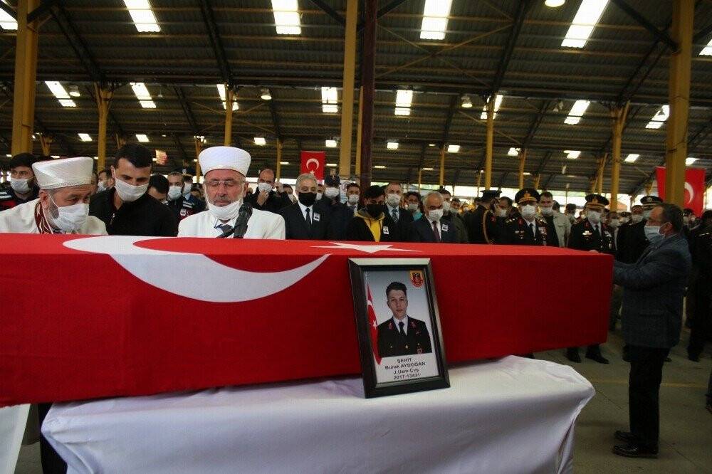 Konyalı şehit son yolculuğuna uğurlandı