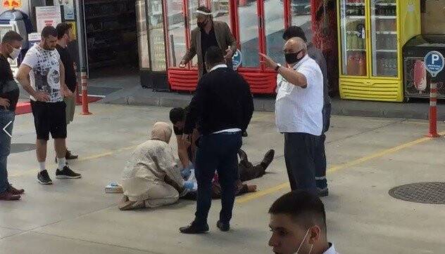 Korona virüs maskeli katil zanlısı kamerada