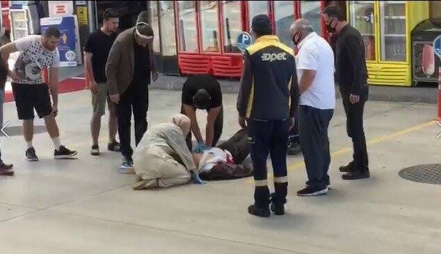 Korona virüs maskeli katil zanlısı kamerada