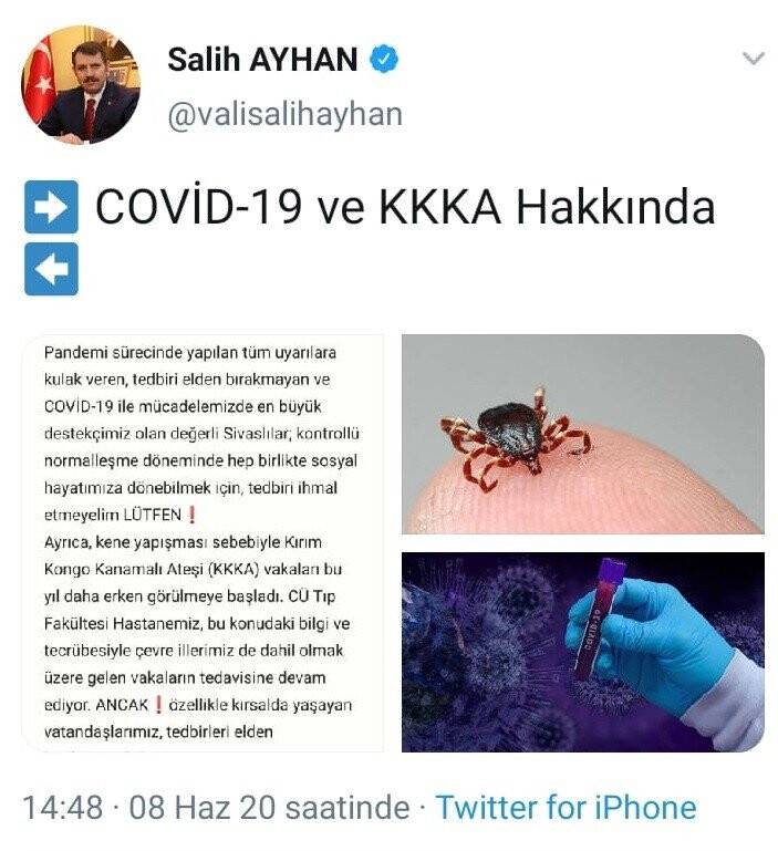 Validen ‘Kene’ uyarısı