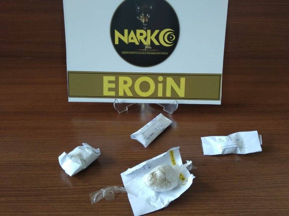 Akşehir’de uyuşturucu operasyonu