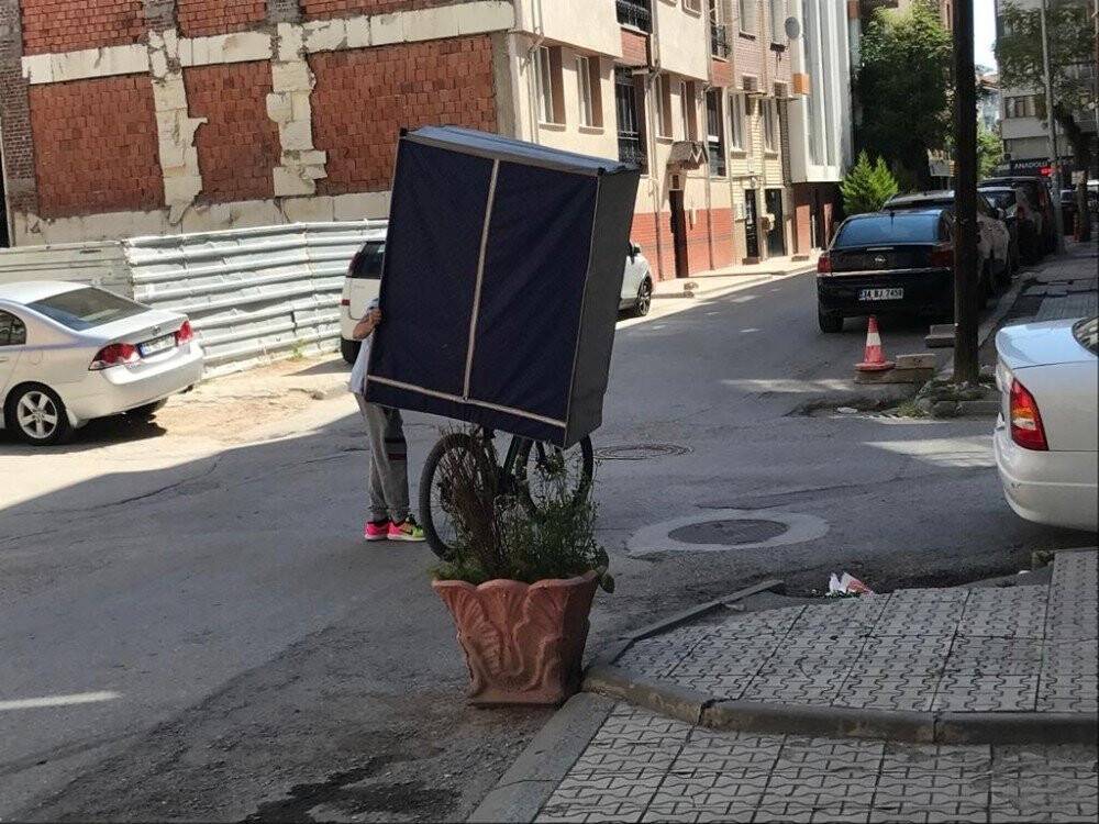 Şaşırtan eşya taşıma yöntemi