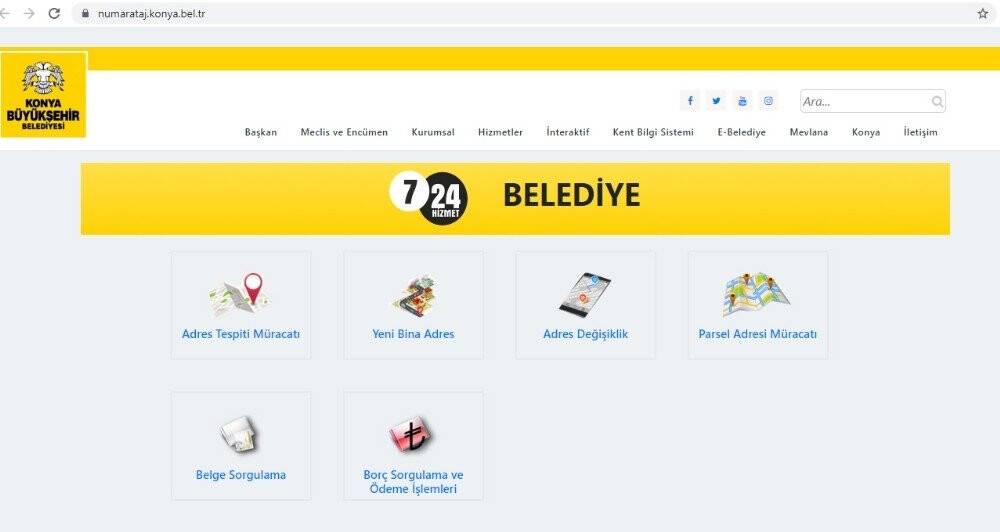 Konya’da adres işlemleri artık internetten yapılacak