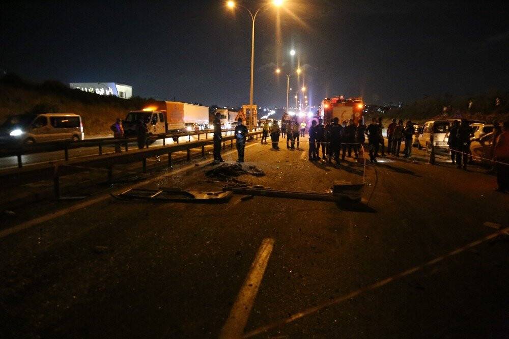Yolcu otobüsü devrildi: 1 ölü, 14 yaralı