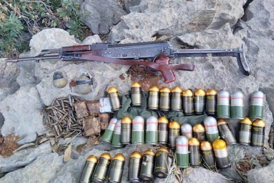 Milli Savunma Bakanlığı:'PKK’lı teröristlere ait çok sayıda silah ve mühimmat ele geçirildi'