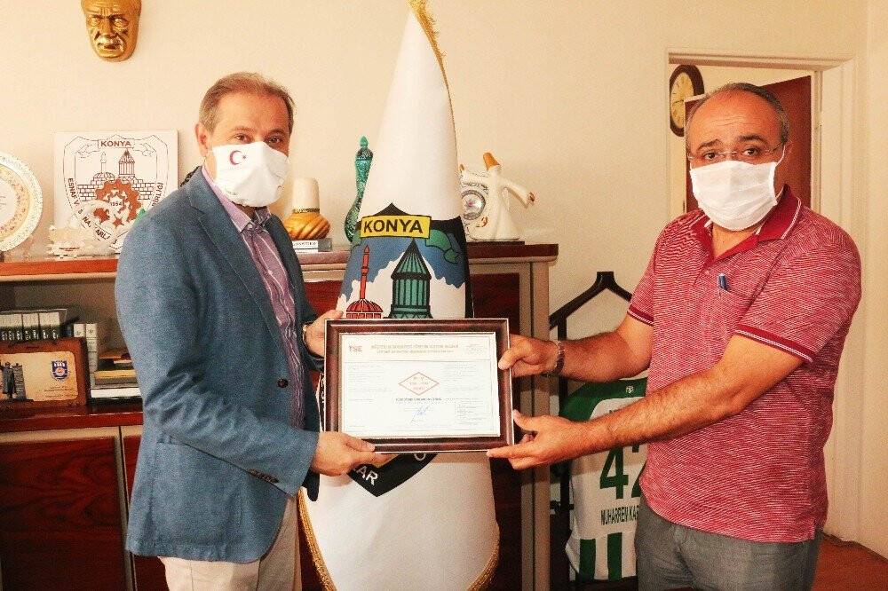 KONESOB, TSE Covid-19 güvenli hizmet belgesini aldı