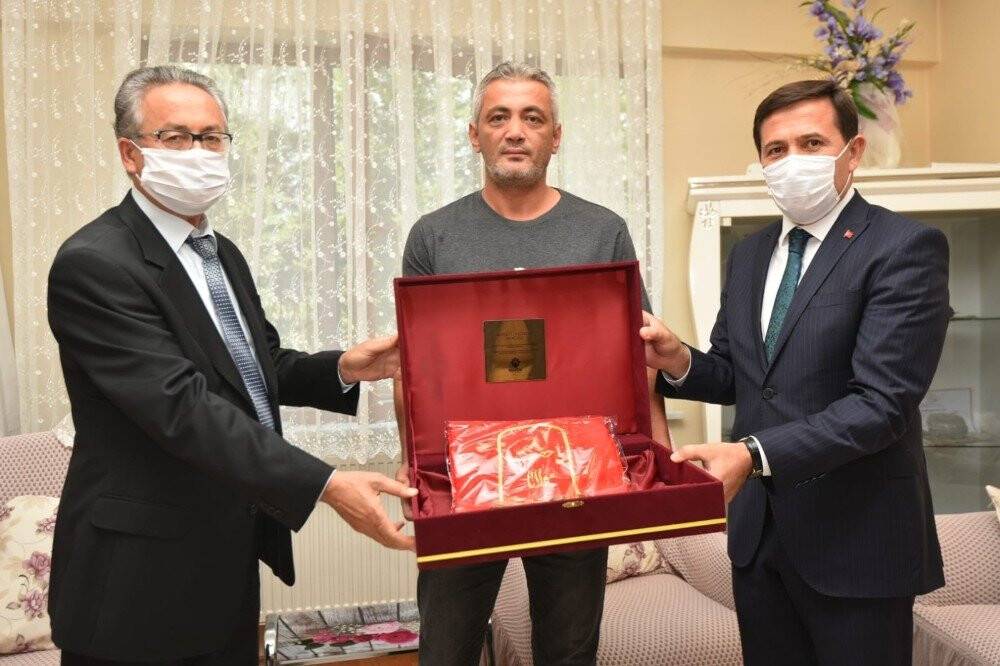Başkan Kılca ve Kaymakam Parlar’dan 15 Temmuz gazilerine ziyaret