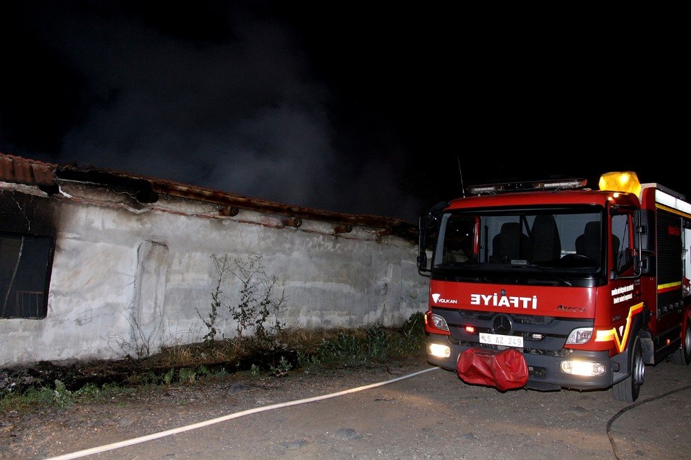 Manisa'da 3 ahır küle döndü