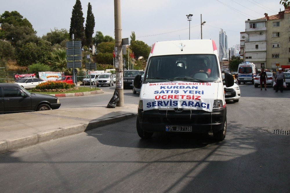 Kurban satış yerlerine ücretsiz servis