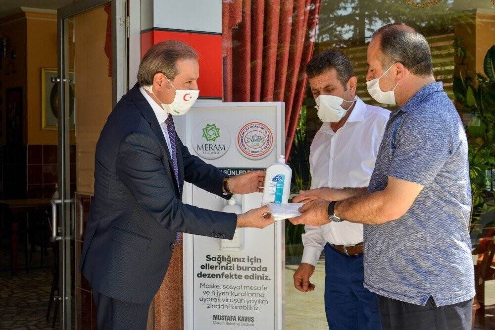 Meram'da Korona virüs mücadelesi devam ediyor