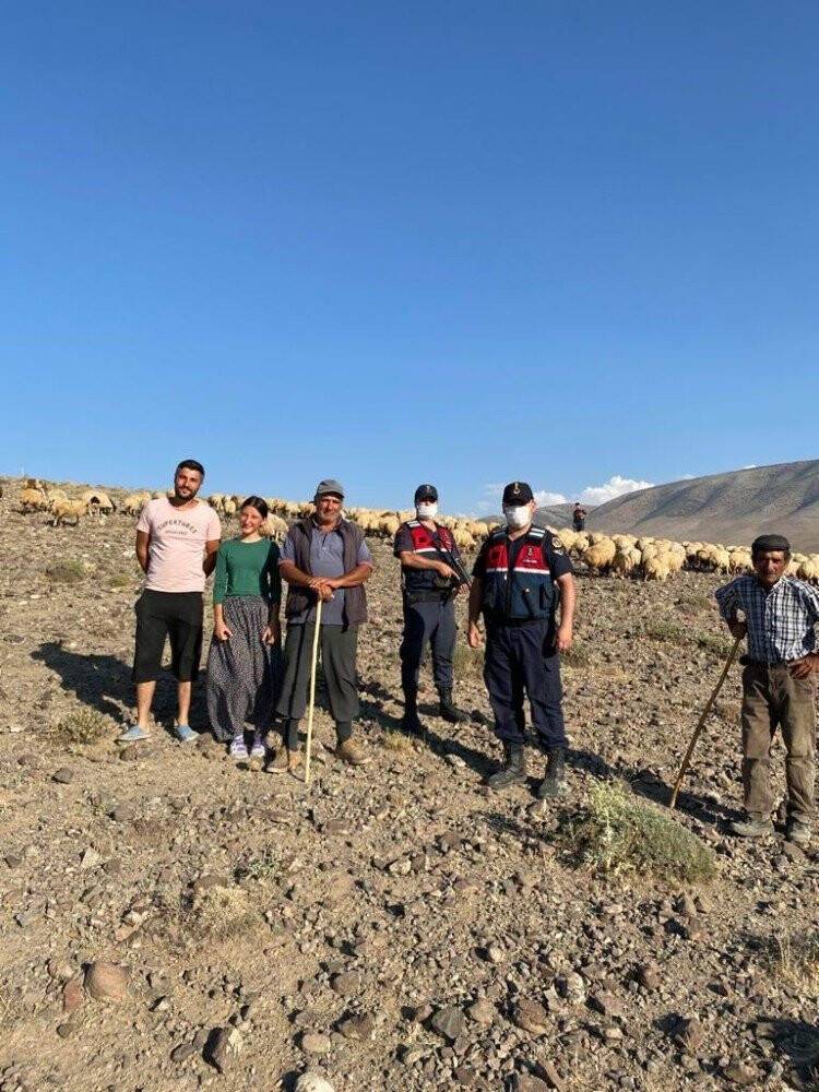 Konya'da kaybolan koyunlar droneyle bulundu