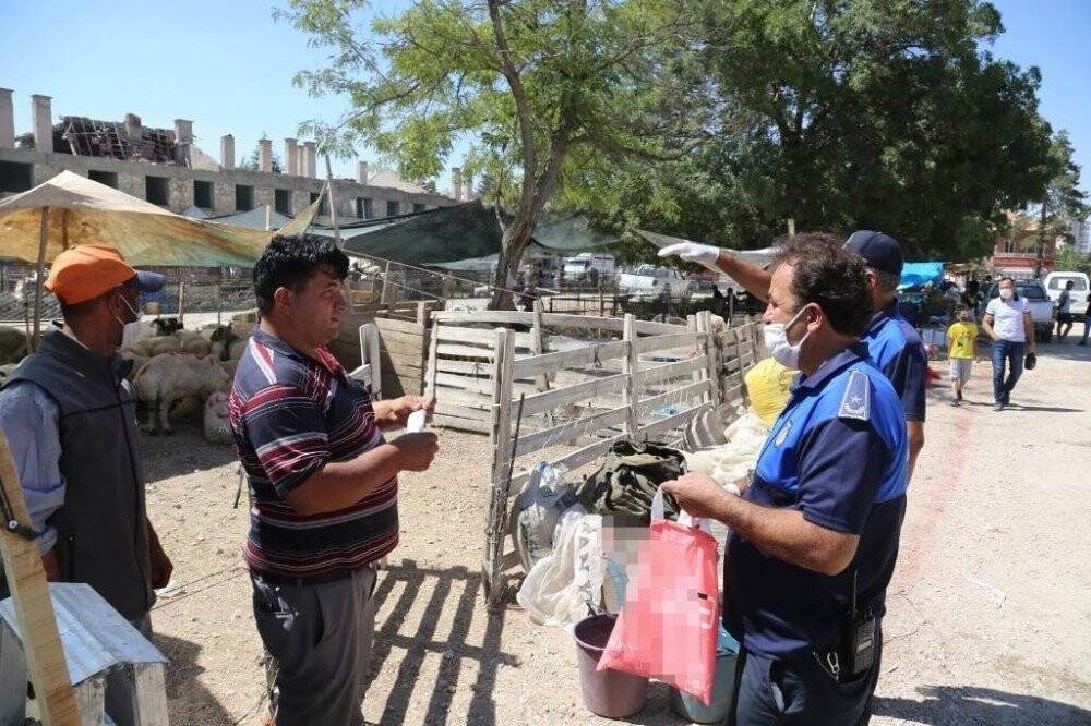 Ereğli'de hayvan pazarında denetim yapıldı