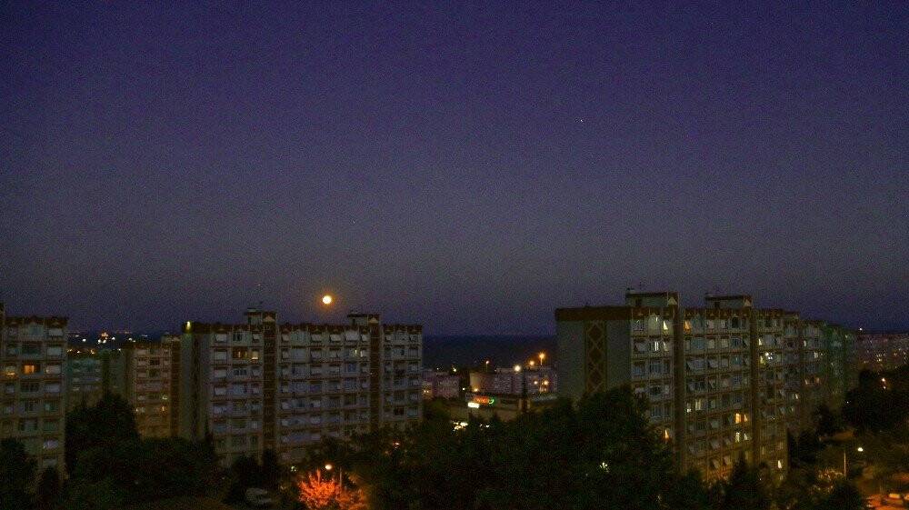 Dolunay manzarası mest etti