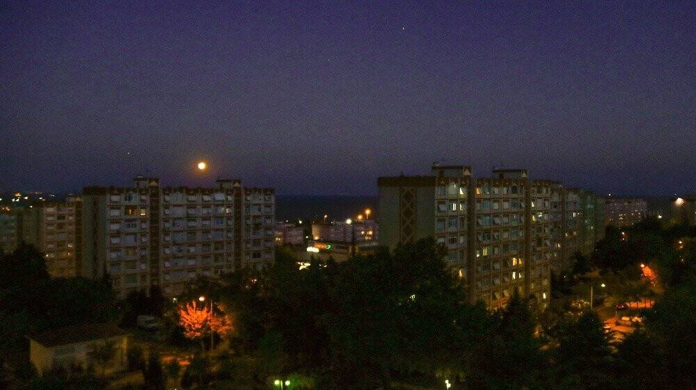 Dolunay manzarası mest etti