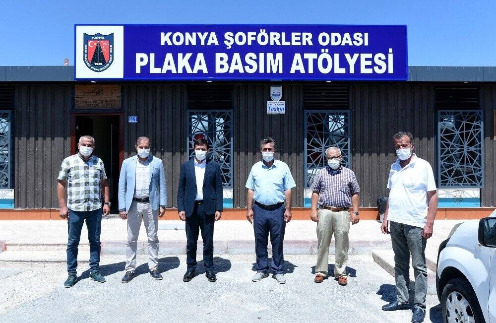 Konya'da Galericiler Sitesi’ne plaka basım merkezi yapıldı