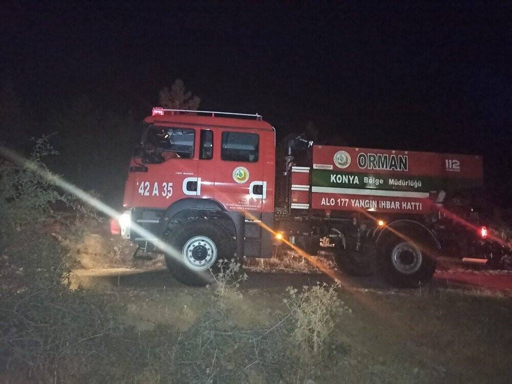 Seydişehir’de Kuğulu Parkta yangın paniği