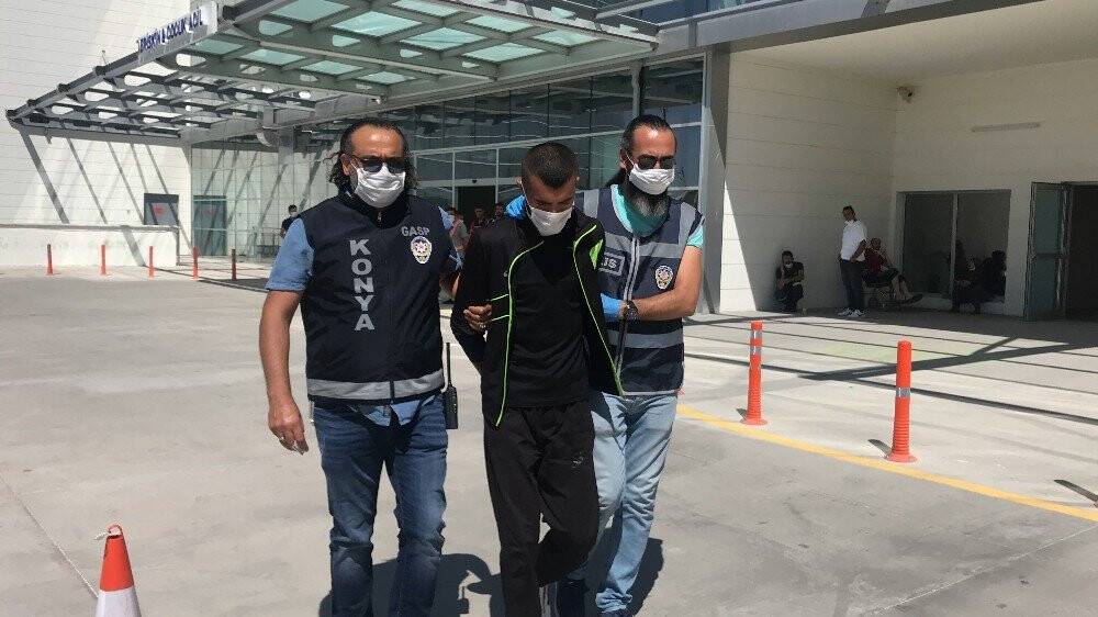 Konya'da yaşlı kadının cüzdanını çalan şüpheli tutuklandı
