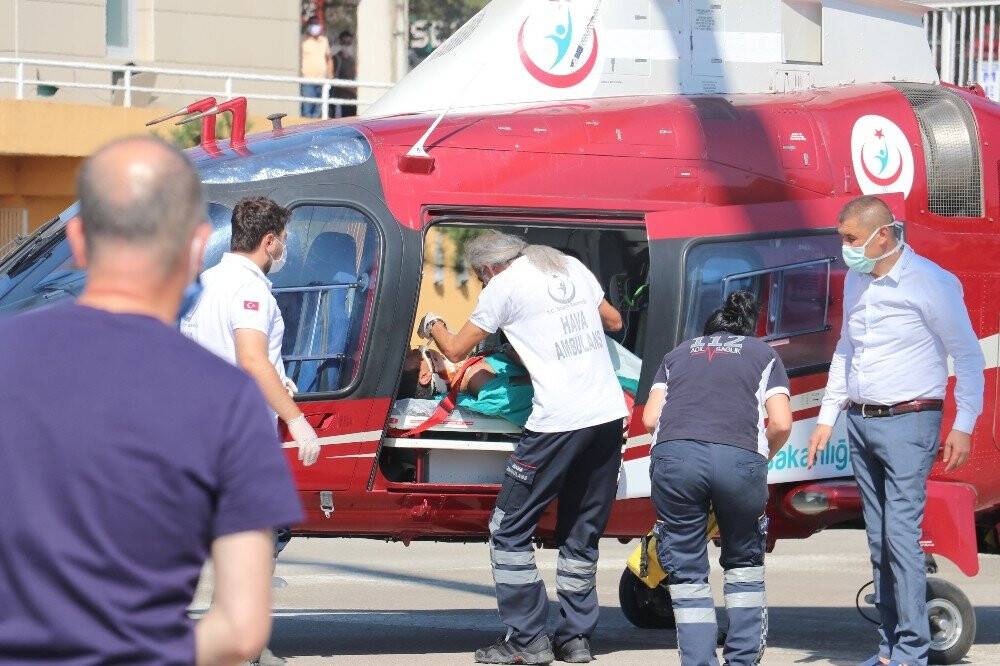 Konya’da yüksek gerilim hattına kapılan genç işçi ağır yaralandı