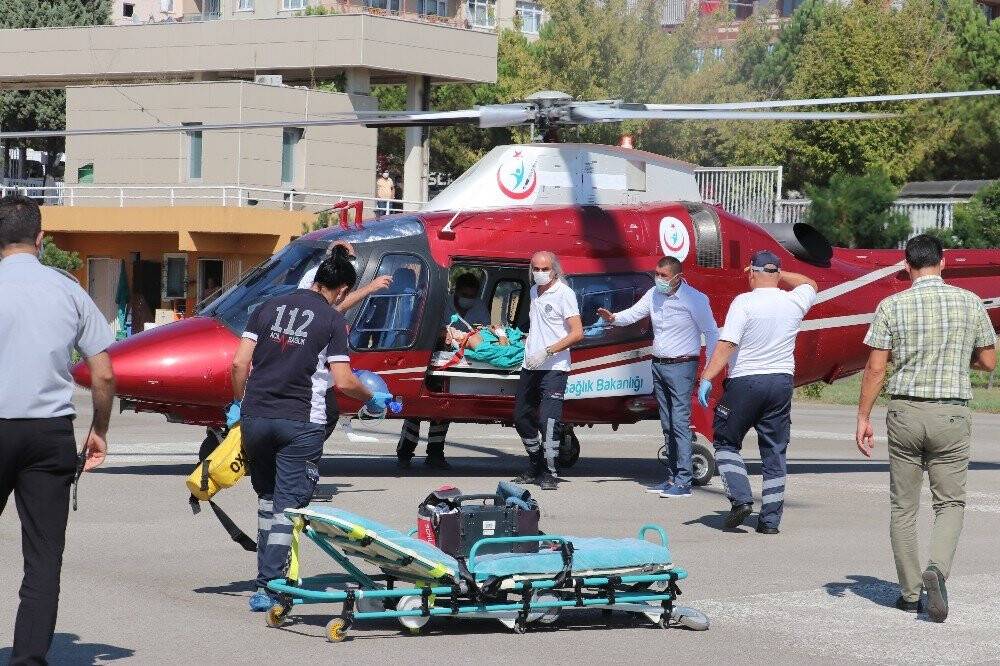 Konya’da yüksek gerilim hattına kapılan genç işçi ağır yaralandı