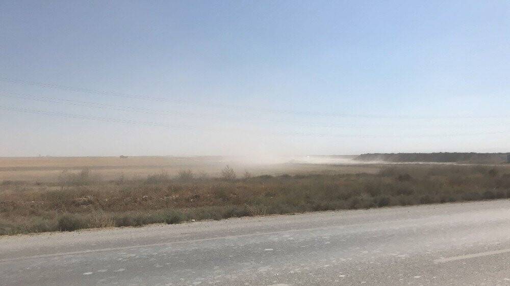Kum fırtınası zincirleme kazaya yol açtı