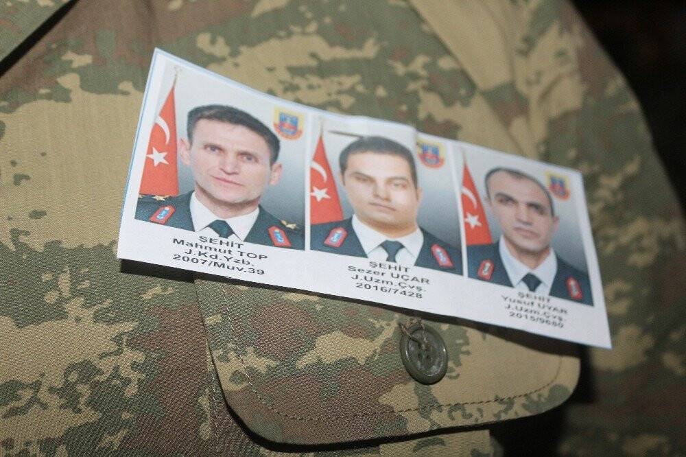 Şehit askerlere uğurlama töreni düzenlendi