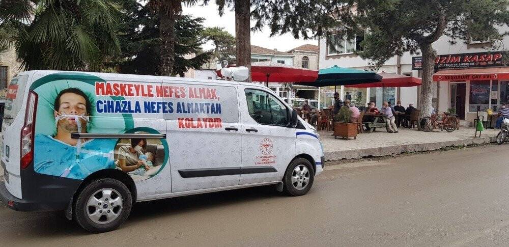 Anonslu maske uyarısı