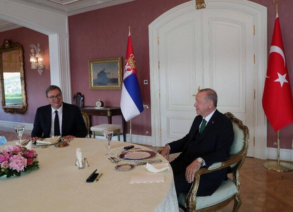 Cumhurbaşkanı Erdoğan, Sırbistan Cumhurbaşkanı ile görüştü