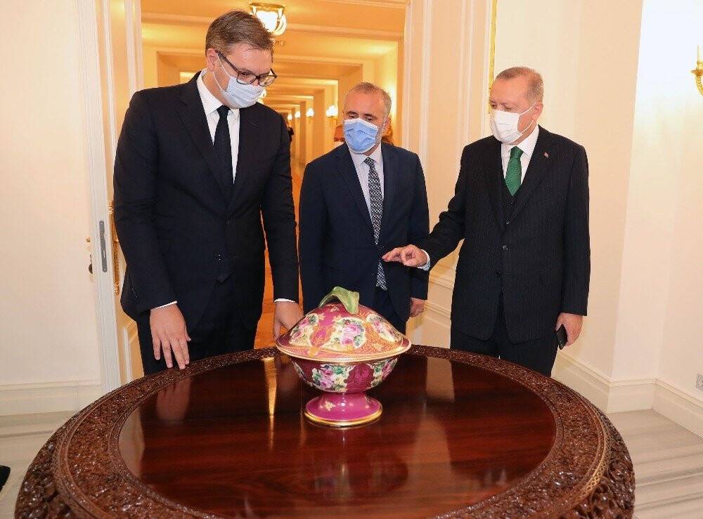 Cumhurbaşkanı Erdoğan, Sırbistan Cumhurbaşkanı ile görüştü