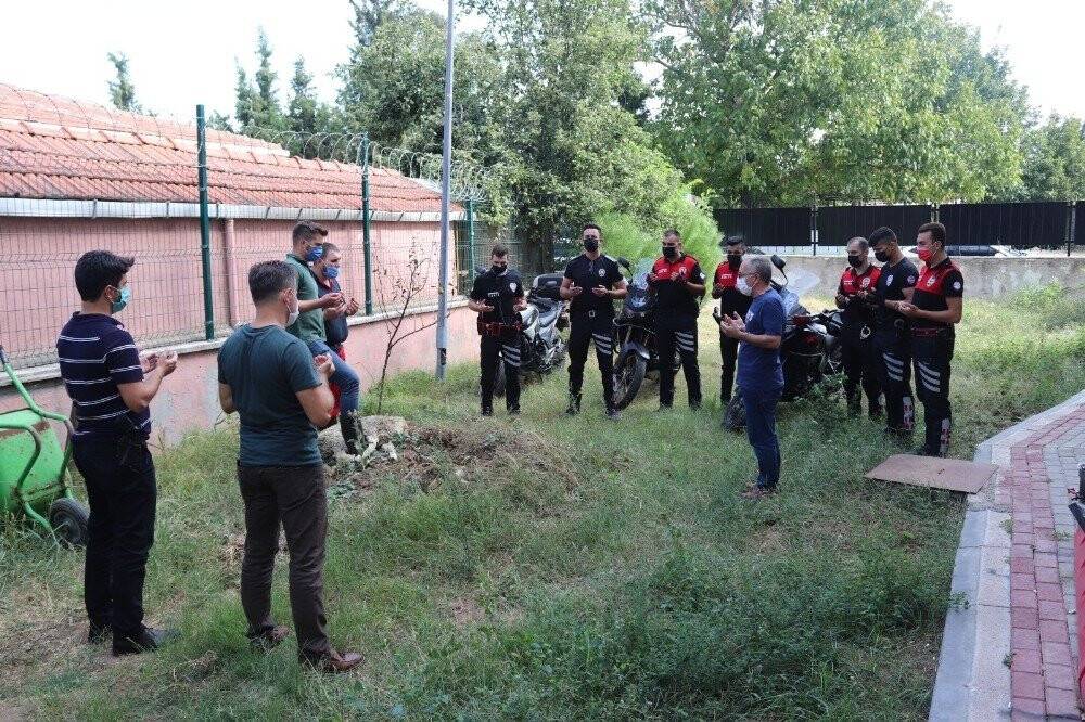 Göreve yeni başlayan Yunus ekipleri için kurban kesildi