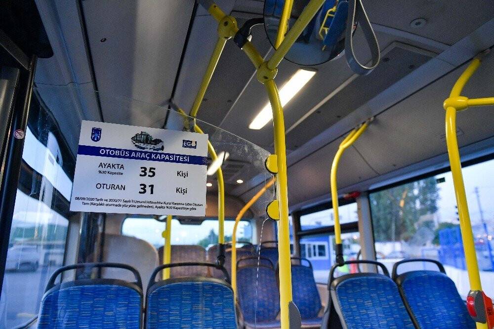 Toplu taşımalarda  yeni düzen! Kapasite etiketleri