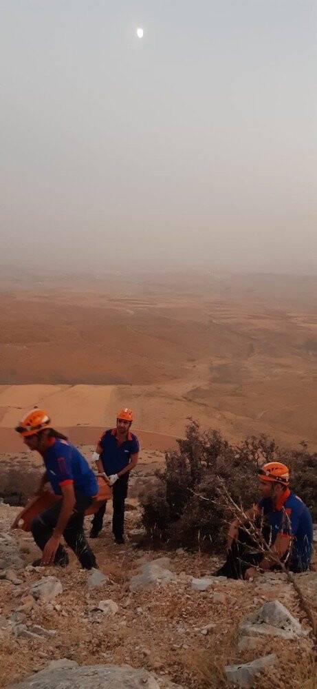 Konya’da ayağı kırılan dağcıyı AFAD kurtardı