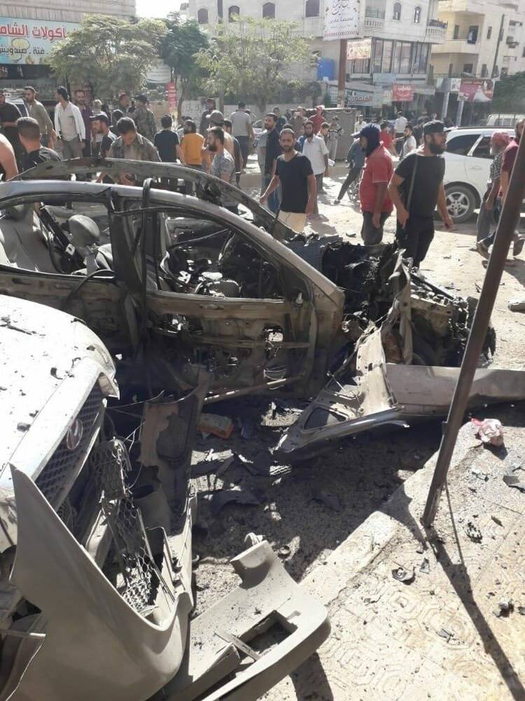 Afrin’de bomba yüklü araçta patlama