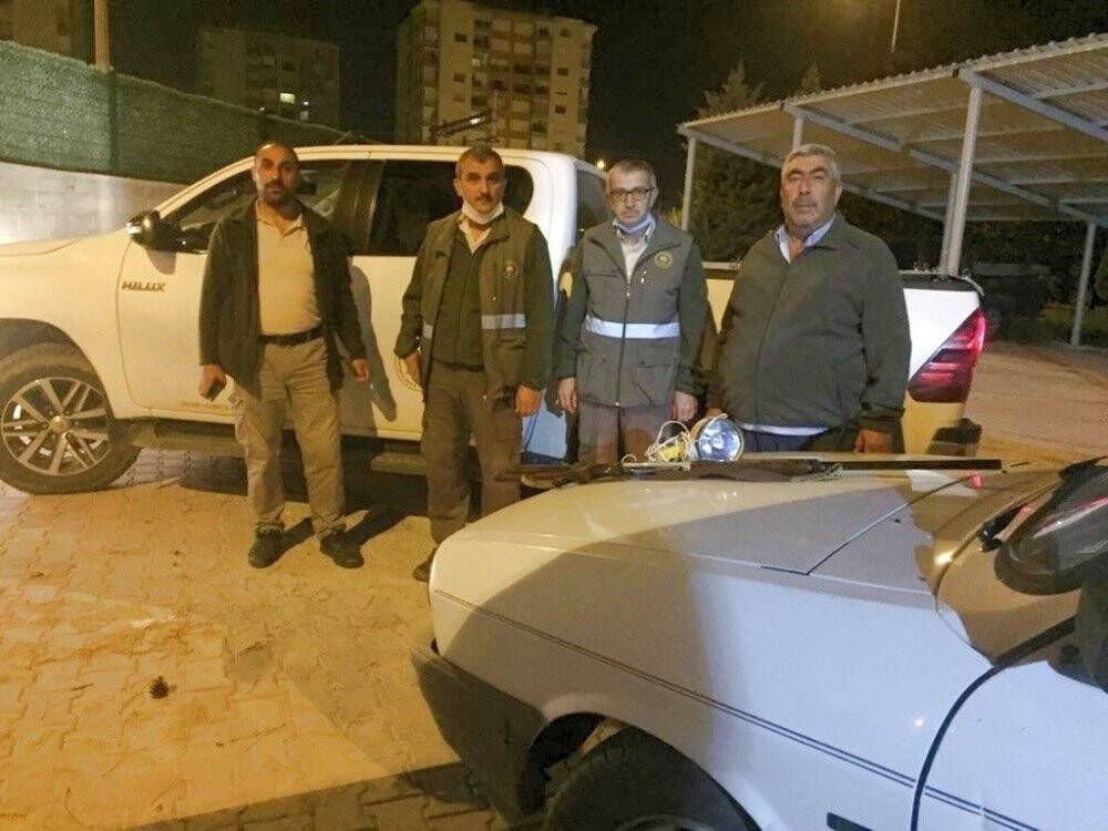 Konya’da far avı yapan 3 avcıya ceza